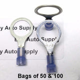 BAS14458B - Blue Nylon Ring Connector 16-14 (1/2" Stud)