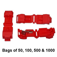 BAS14401 -USA Made- Red T-Tap (22-18 AWG)