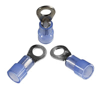 BAS14453B - Blue Nylon Ring Connector 16-14 (#8 Stud)