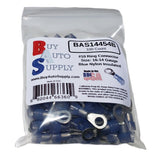 BAS14454B - Blue Nylon Ring Connector 16-14 (#10 Stud)