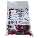 BAS14455R - Red Nylon Ring Connector 22-18 (1/4" Stud)