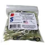 BAS14455Y - Yellow Nylon Ring Connector 12-10 (1/4" Stud)