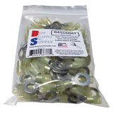 BAS14456Y - Yellow Nylon Ring Connector 12-10 (5/16" Stud)
