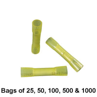 BAS14503 - Yellow Heat Shrink Butt Connector - Made in USA